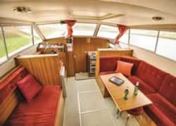 Interior image of boat